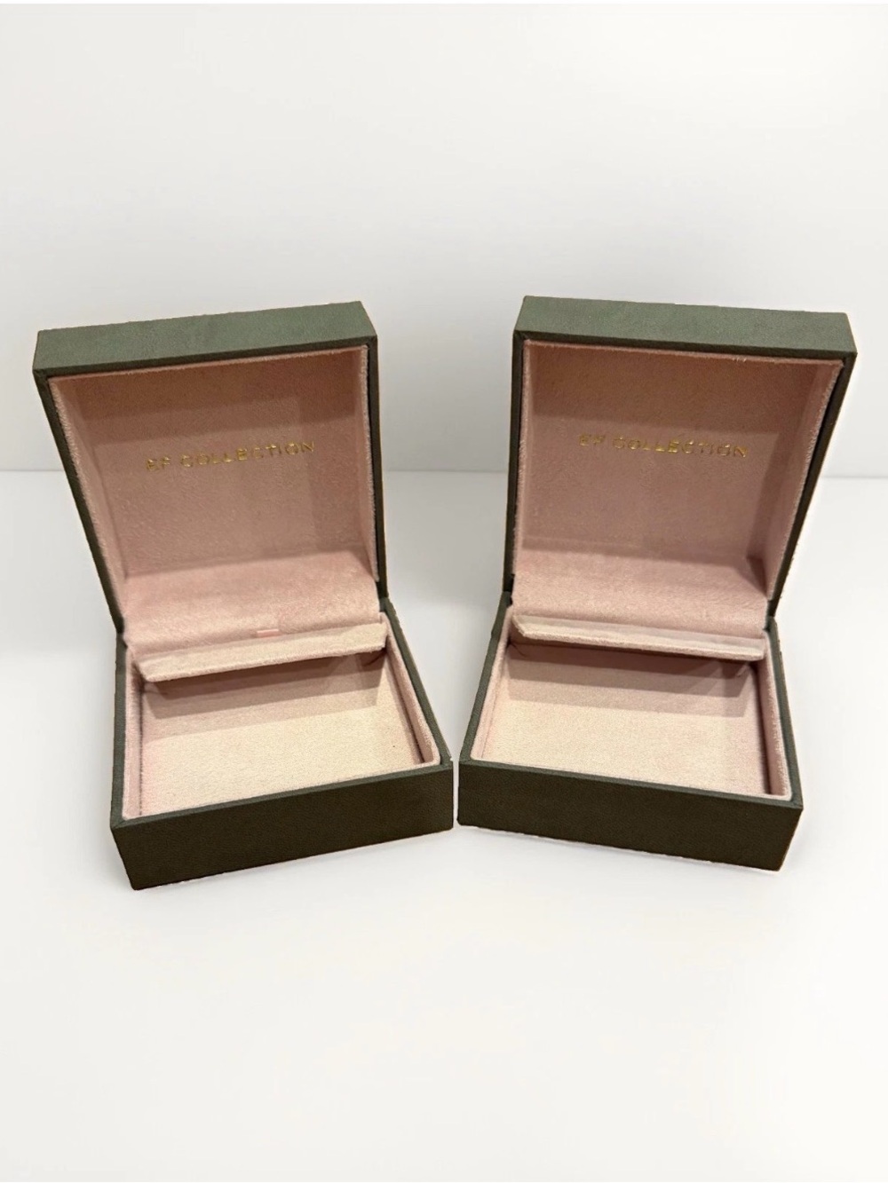 EF Collection Set 2 Jewelry Boxes Great for Earrings Rings Bracelets Necklaces